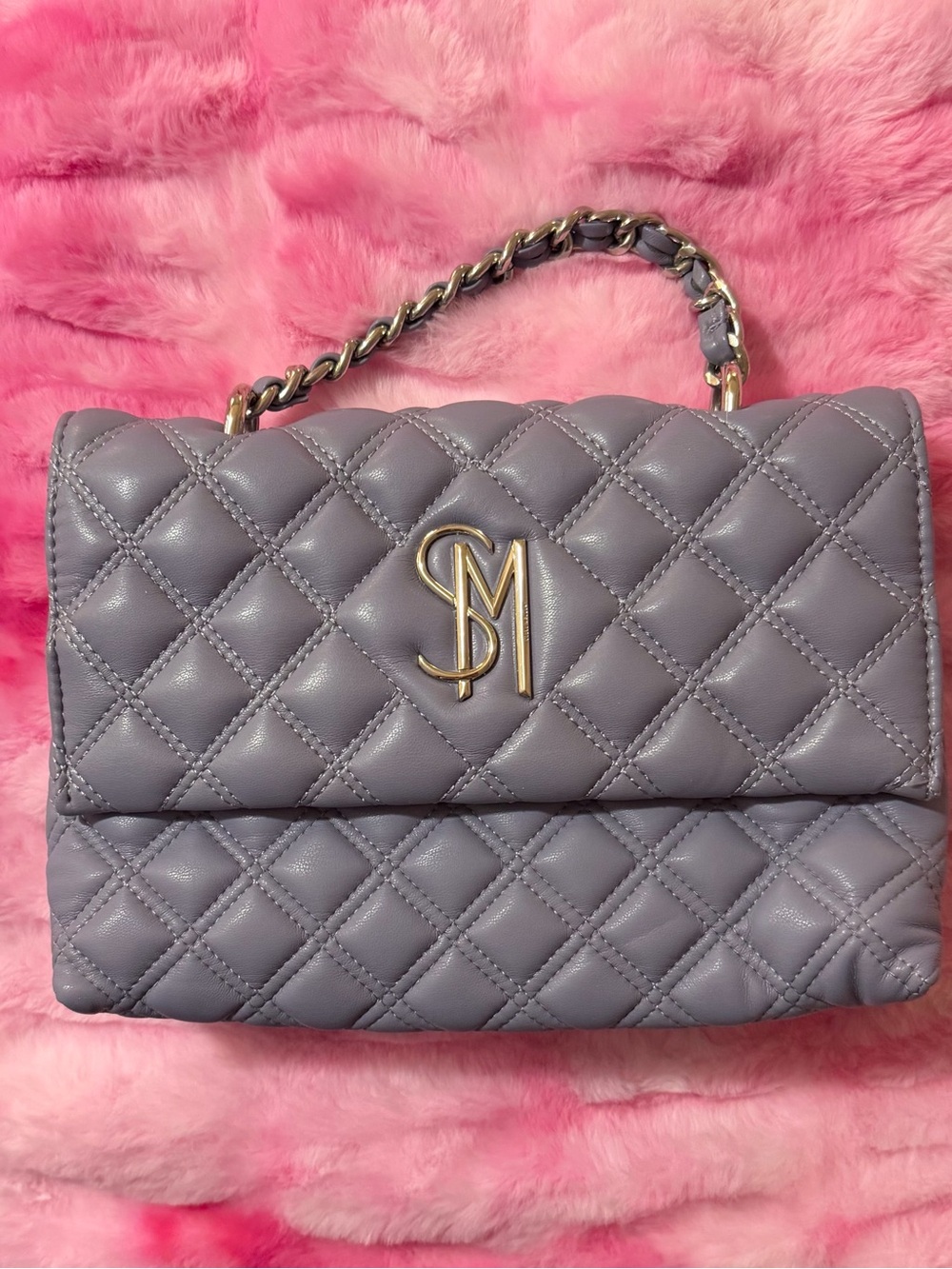 Steve Madden Quilted Leather Top-Handle Bag